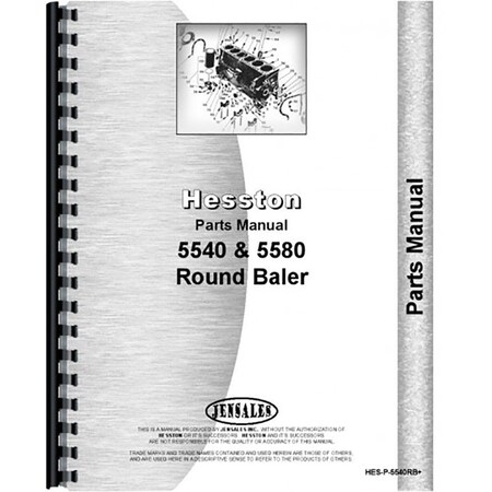 Aftermarket Round Baler Parts Manual for Hesston 5580 RAP72803